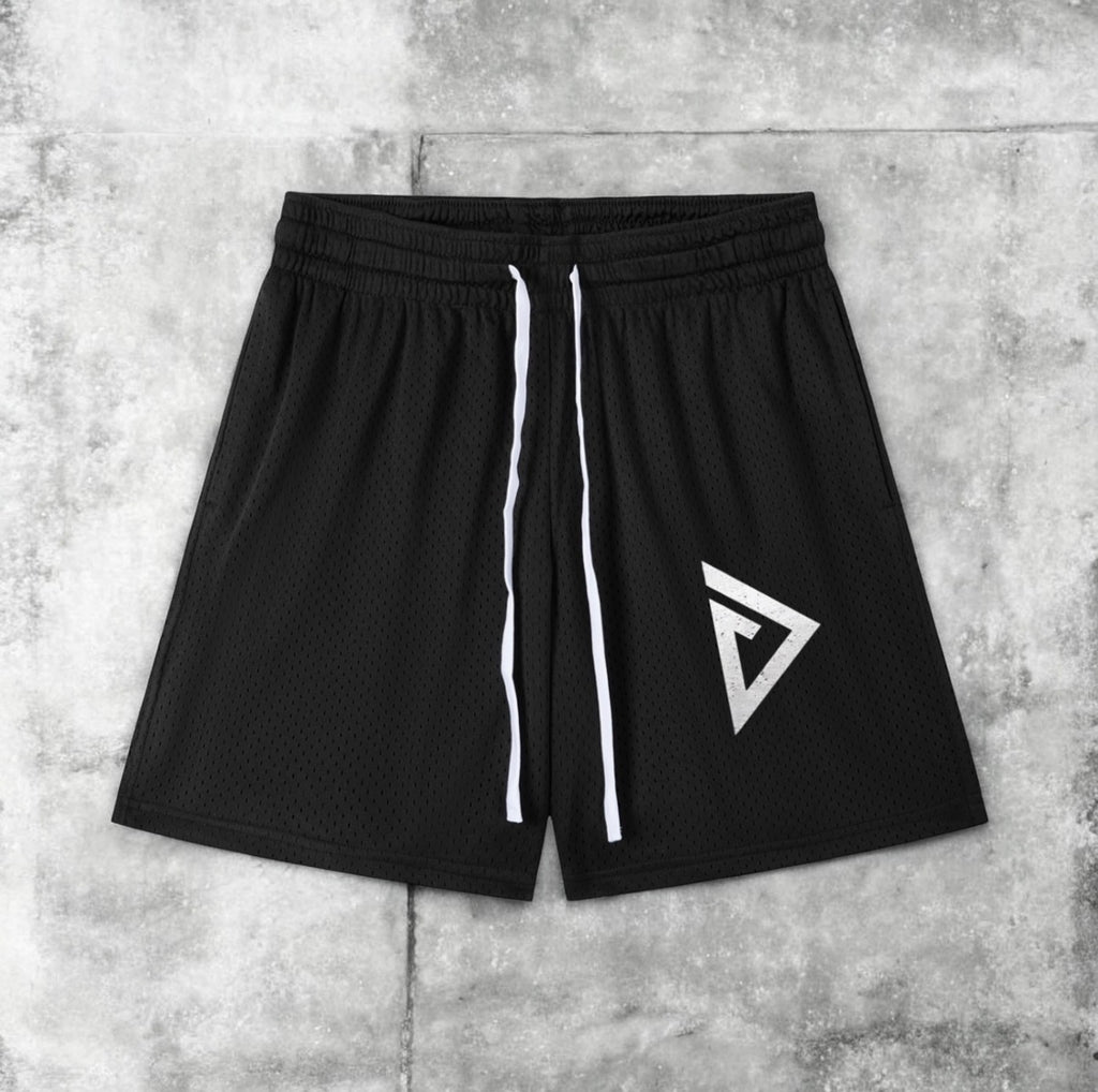 DRENGR Mesh Drawstring Shorts