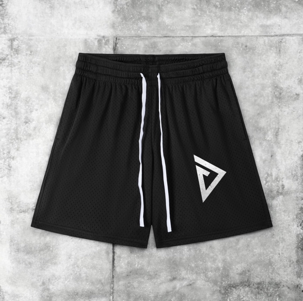 DRENGR Mesh Drawstring Shorts