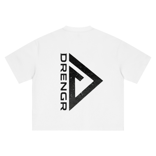 Drengr Basic Boxy Oversized T-Shirt (White Edition)