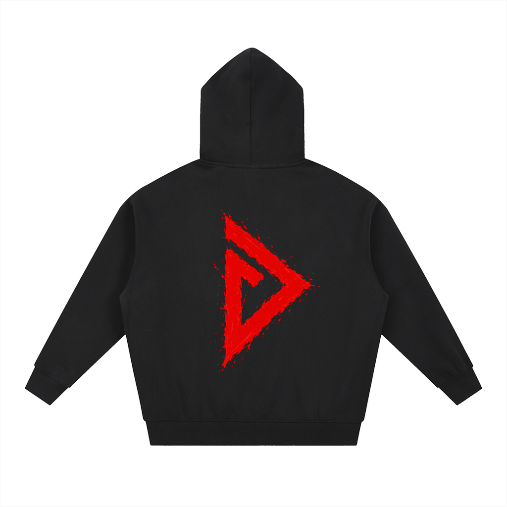 Crimson Logo Oversized Boxy Zip Up