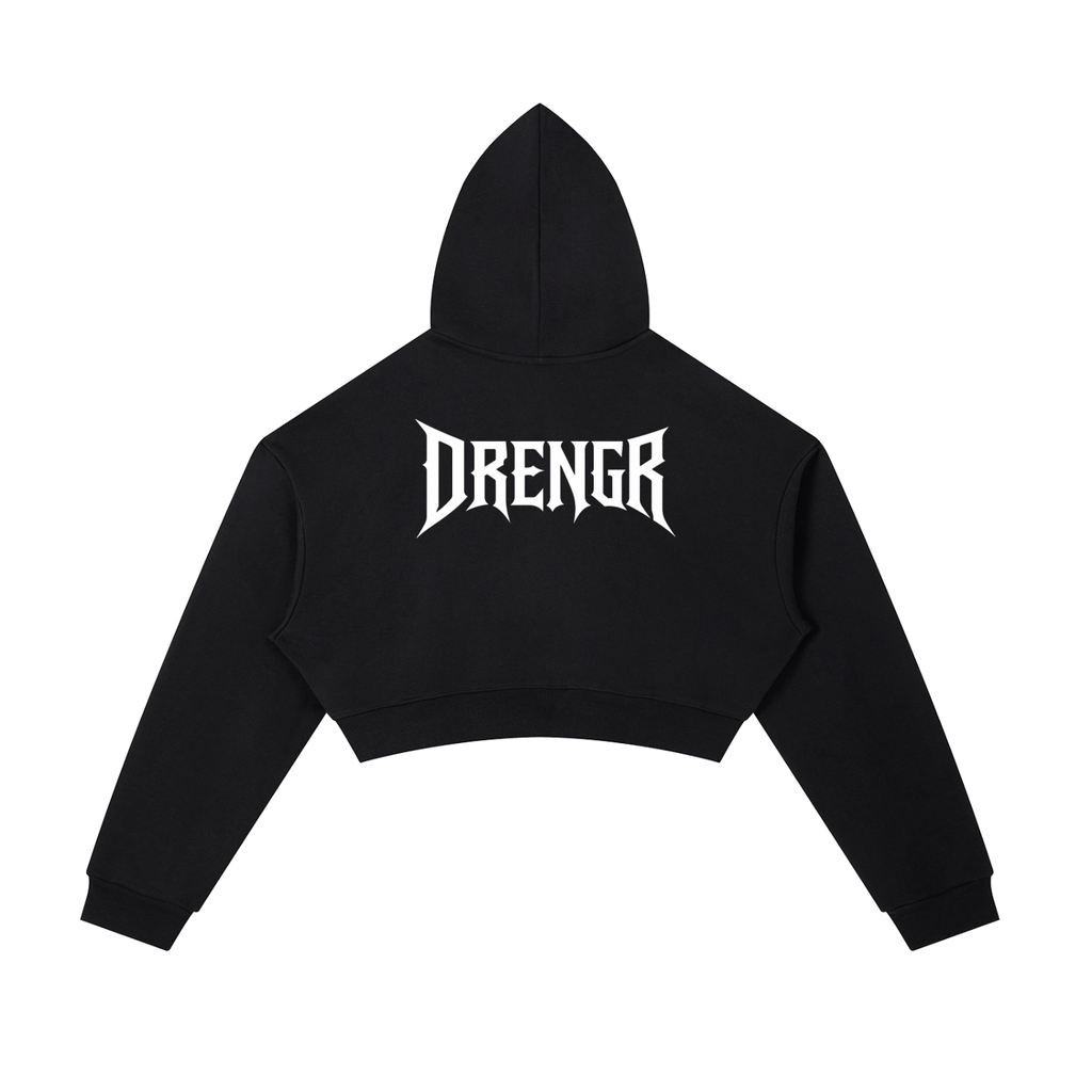 Drengr Cropped Zip-Up Hoodie