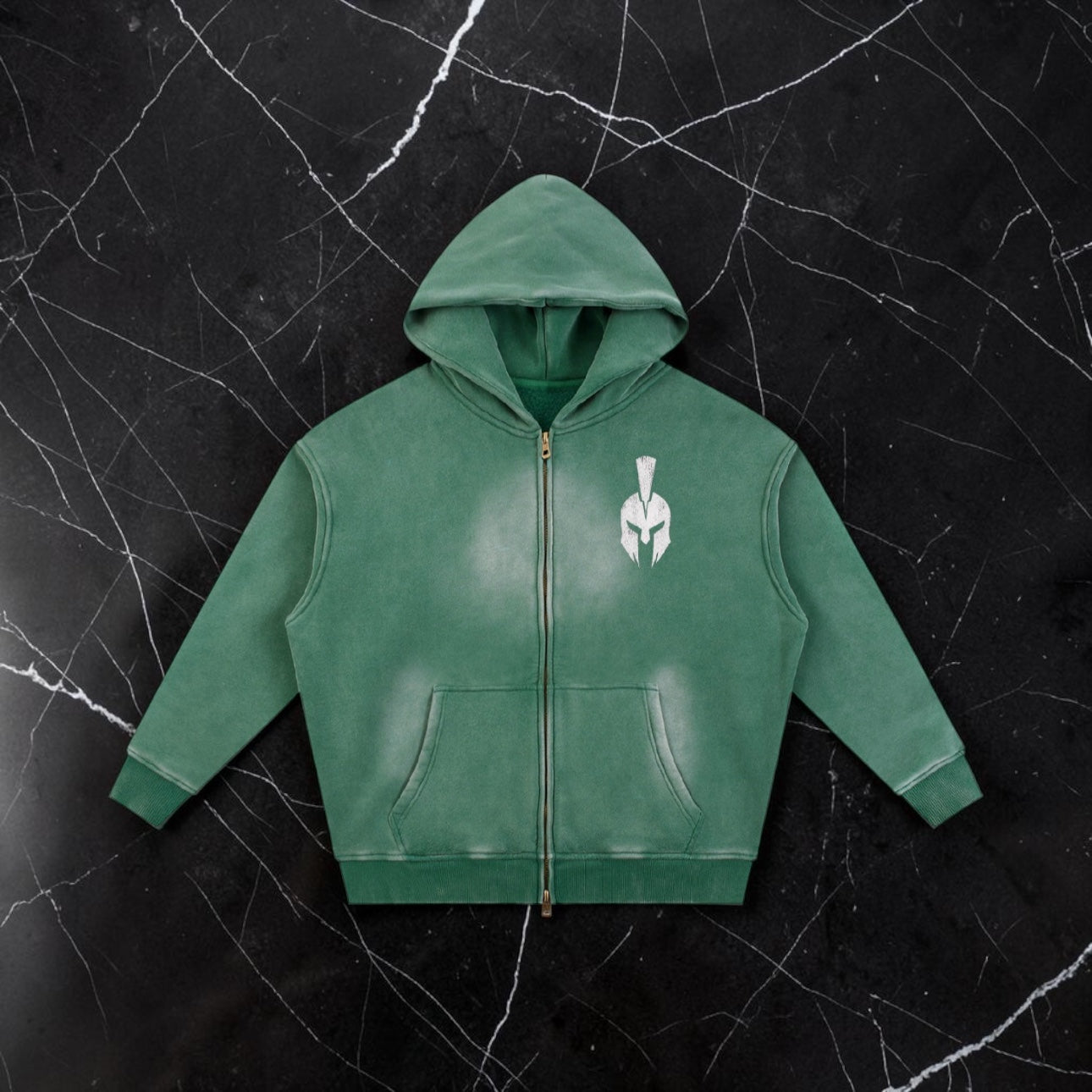 Warborn Spartan Sunfade Boxy Fleece Zip-Up