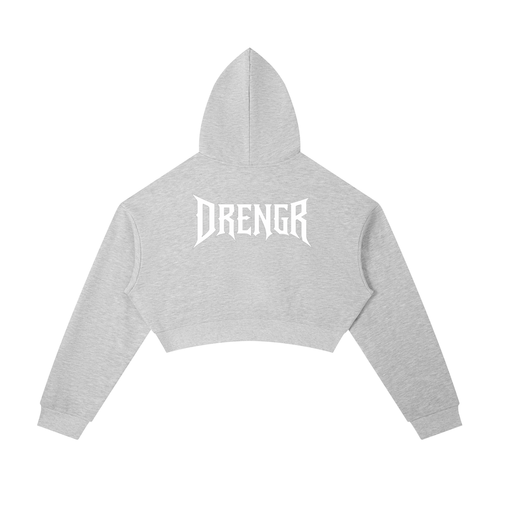 Drengr Cropped Zip-Up Hoodie