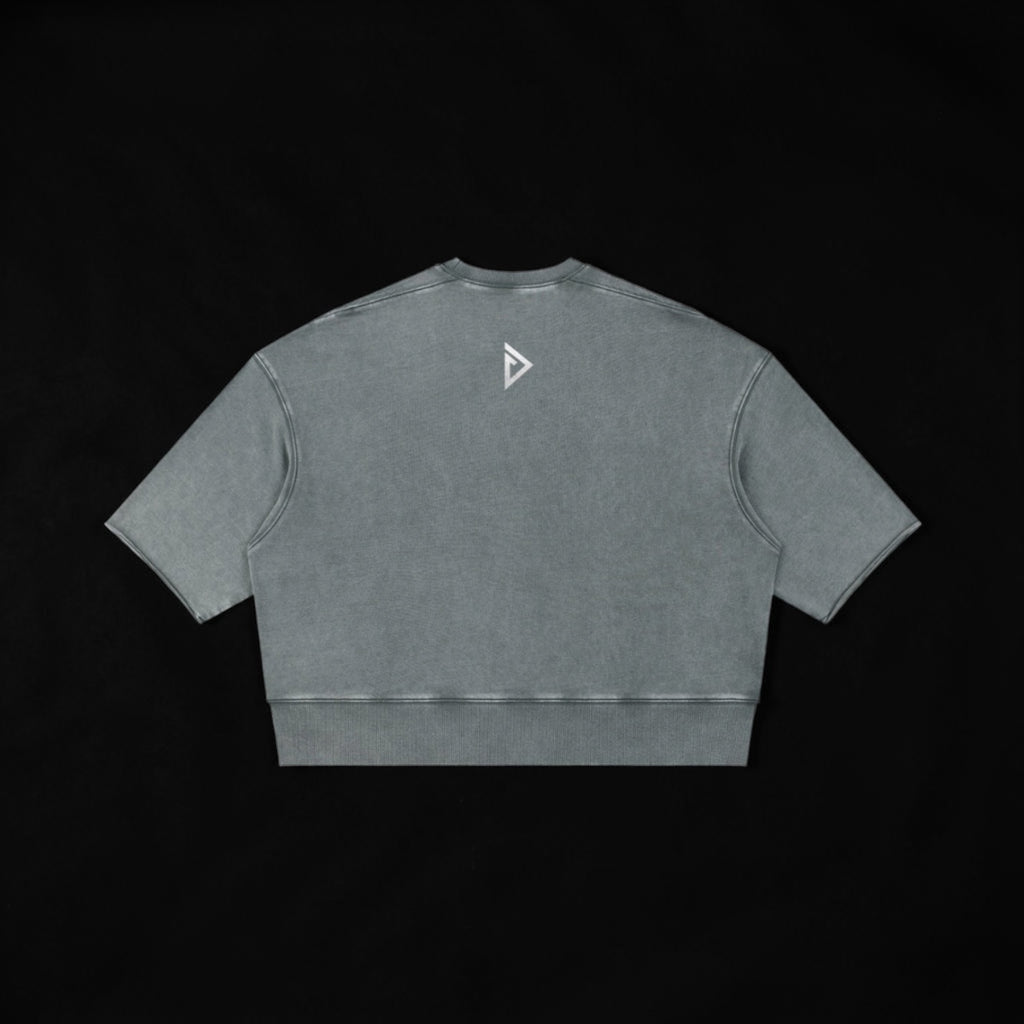 Dreadful 3/4 Sleeve Wash Boxy Tee