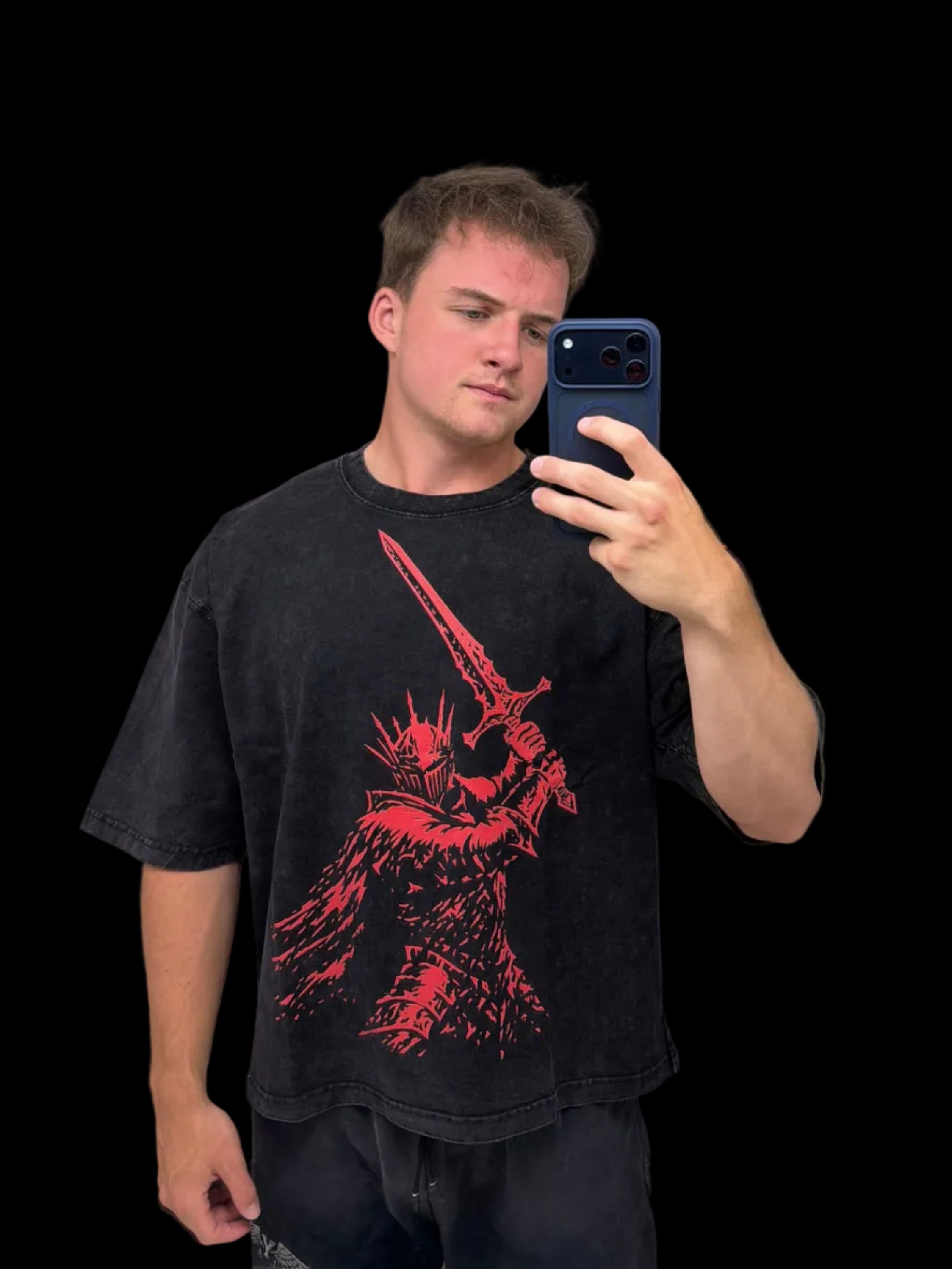 Crimson Blade Washed Boxy Tee