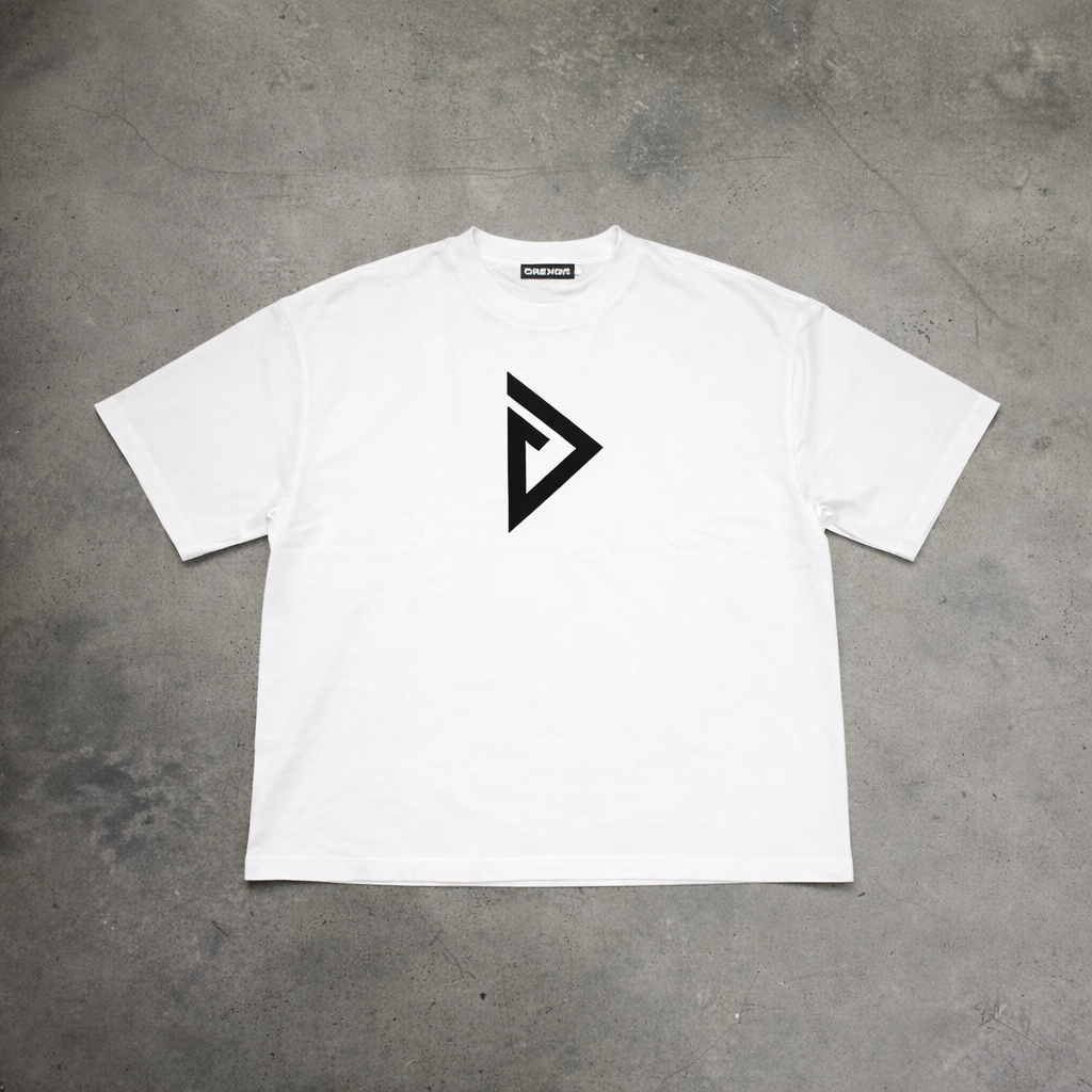 Drengr Basic Boxy Oversized T-Shirt (White Edition)