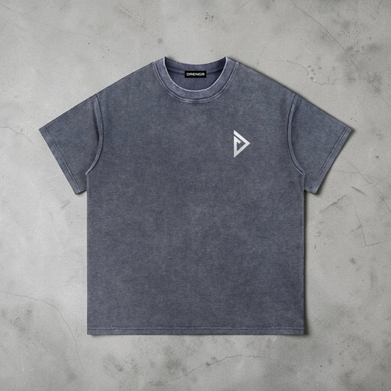 Drengr Washed Waffle Logo Tee