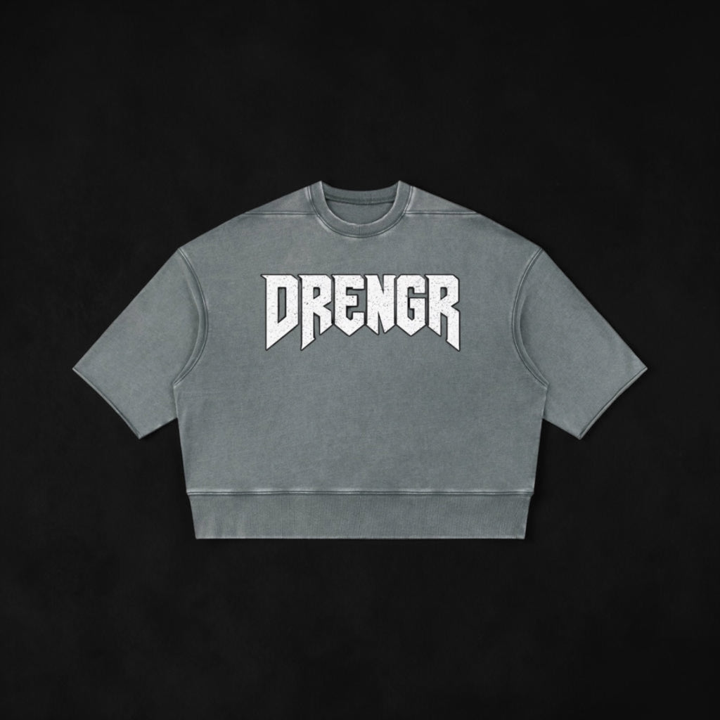 Dreadful 3/4 Sleeve Wash Boxy Tee