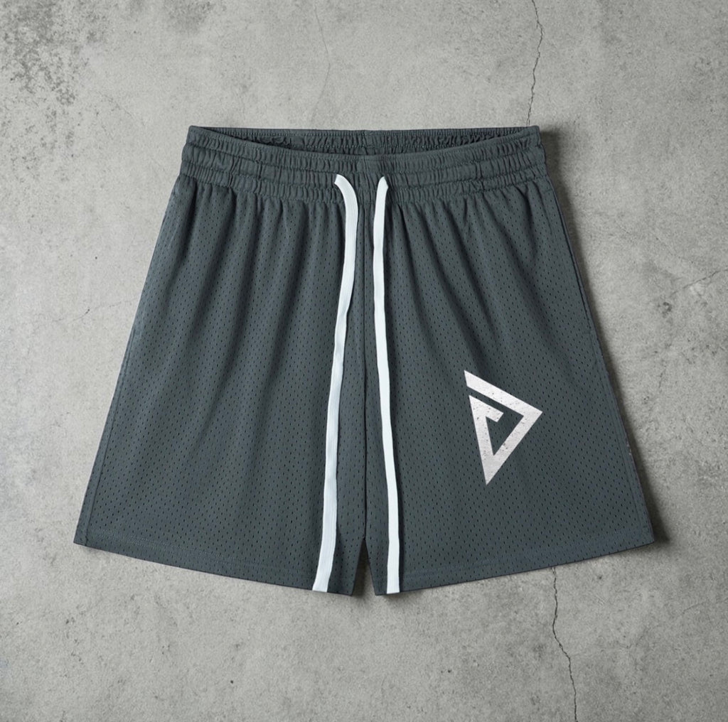 DRENGR Mesh Drawstring Shorts
