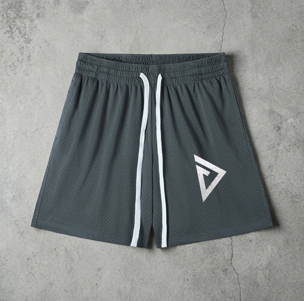 DRENGR Mesh Drawstring Shorts
