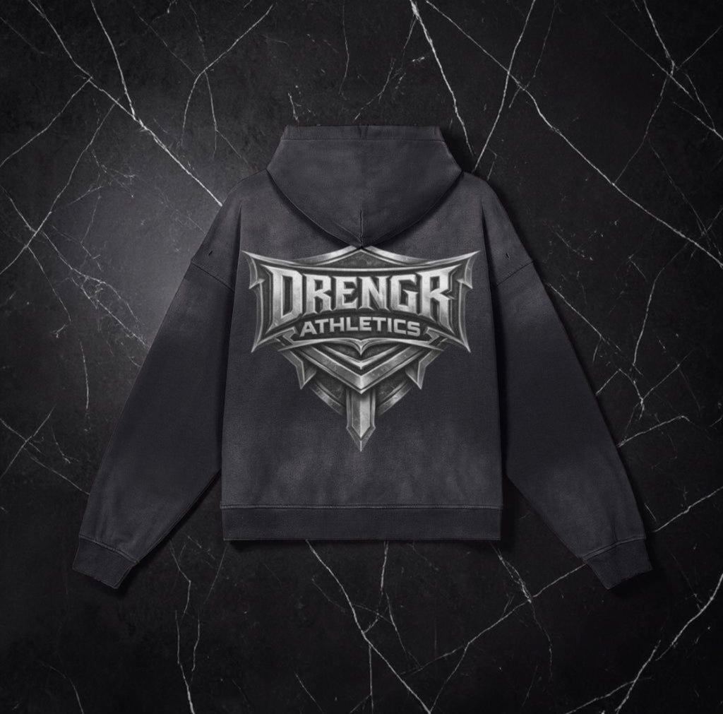 Steel Series: Sun Faded Iron Full-Zip Hoodie