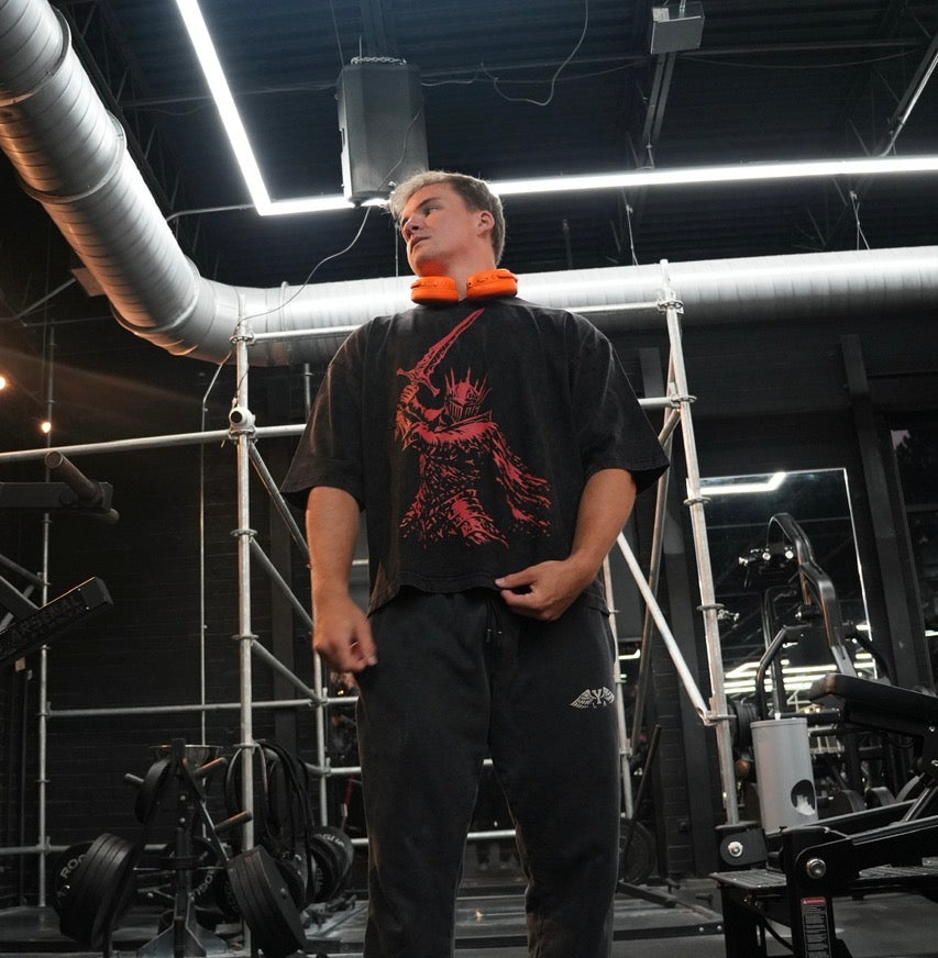 Crimson Blade Washed Boxy Tee