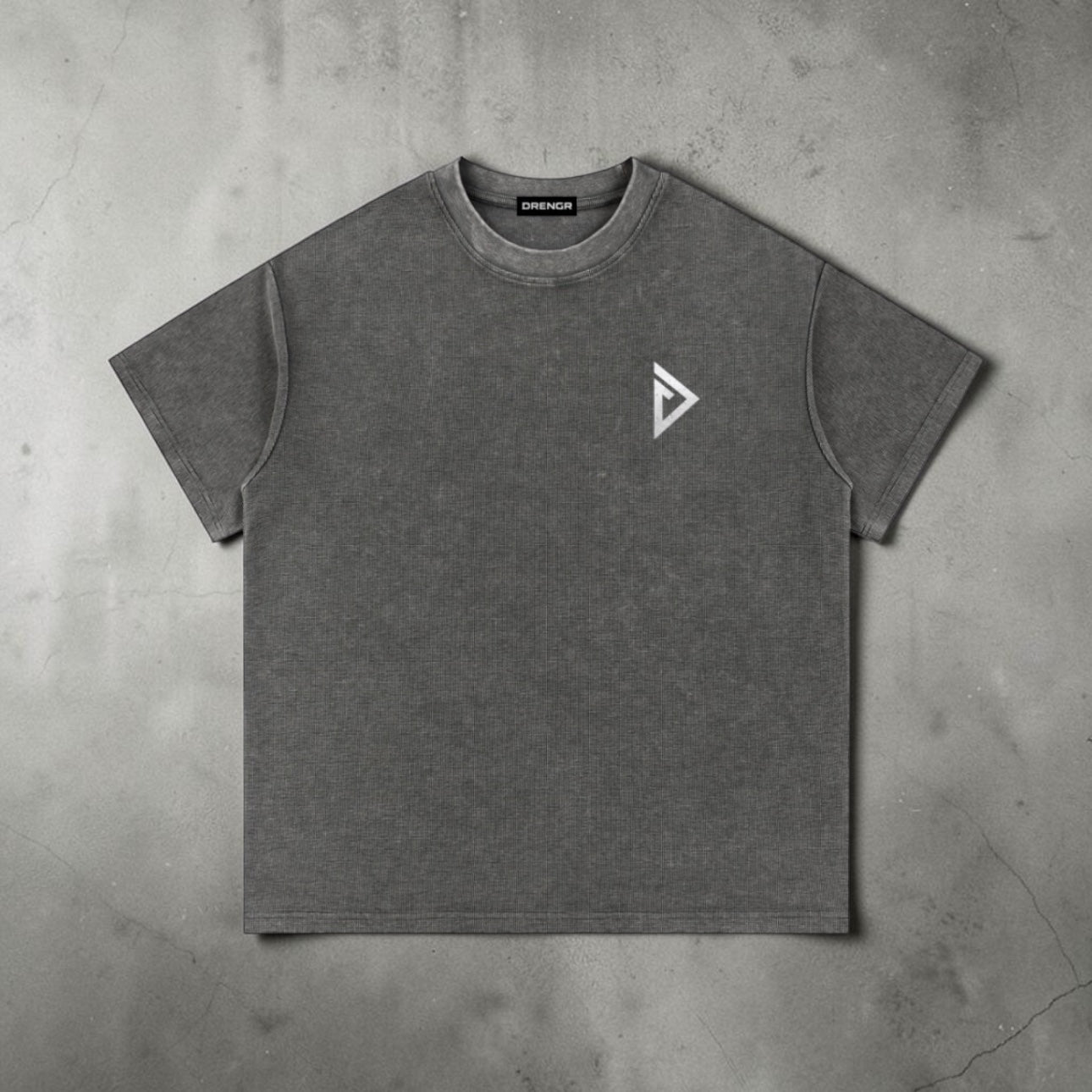 Drengr Washed Waffle Logo Tee