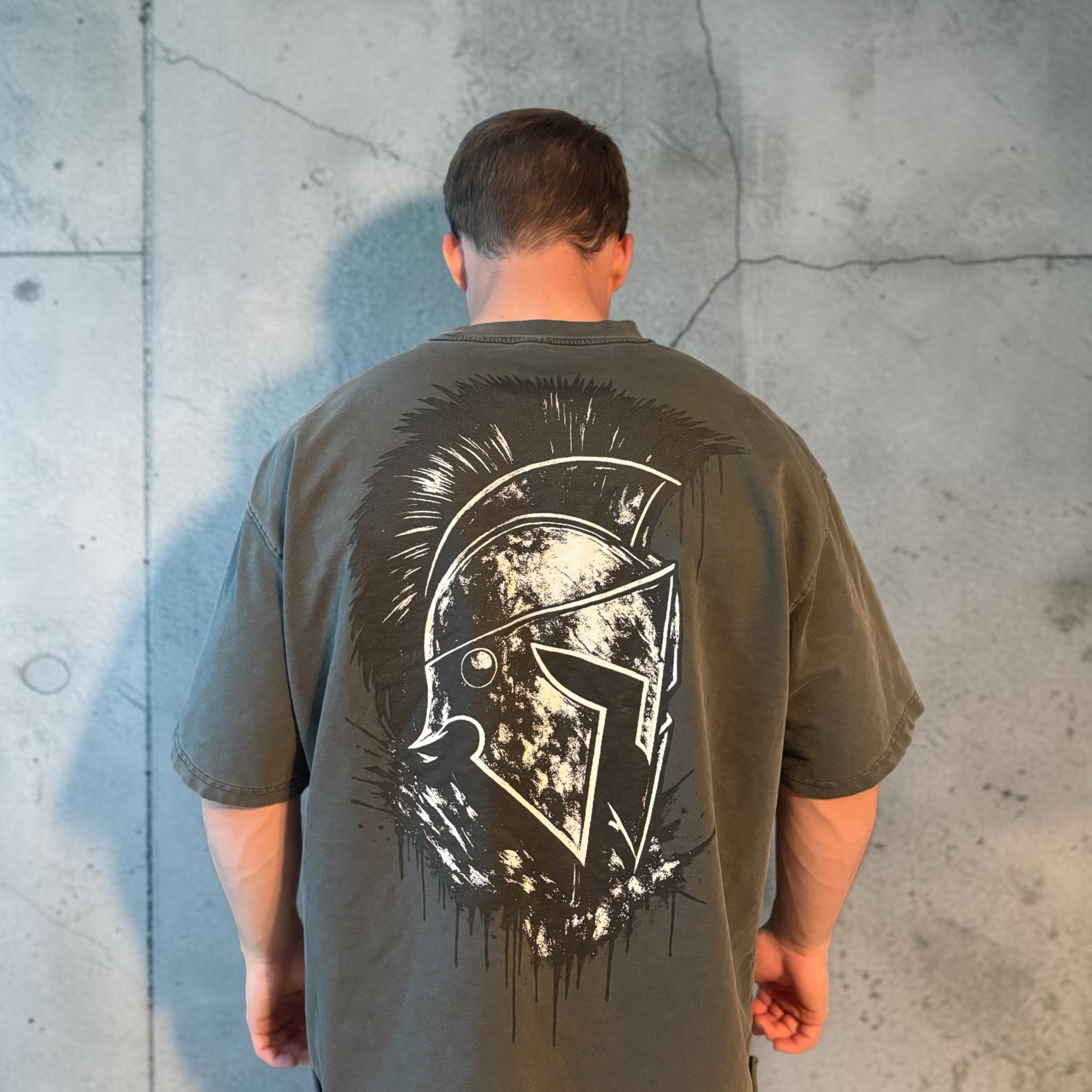 Warborn Sinister Spartan Raw Hem Tee