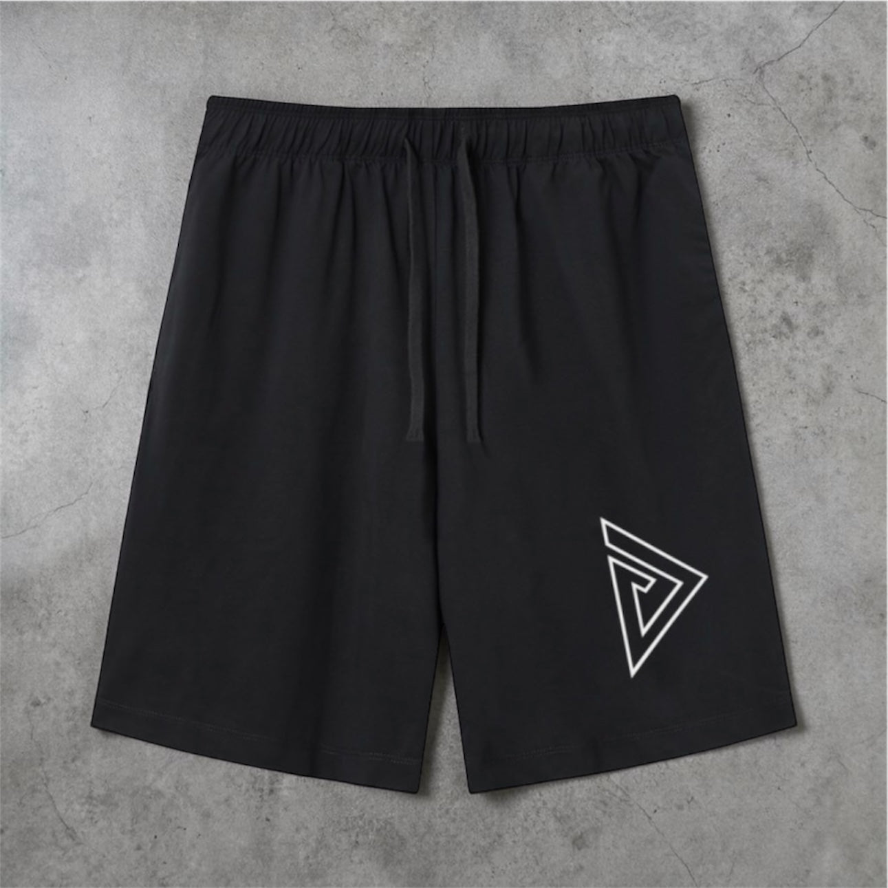 Hollow Logo Active Drawstring Shorts