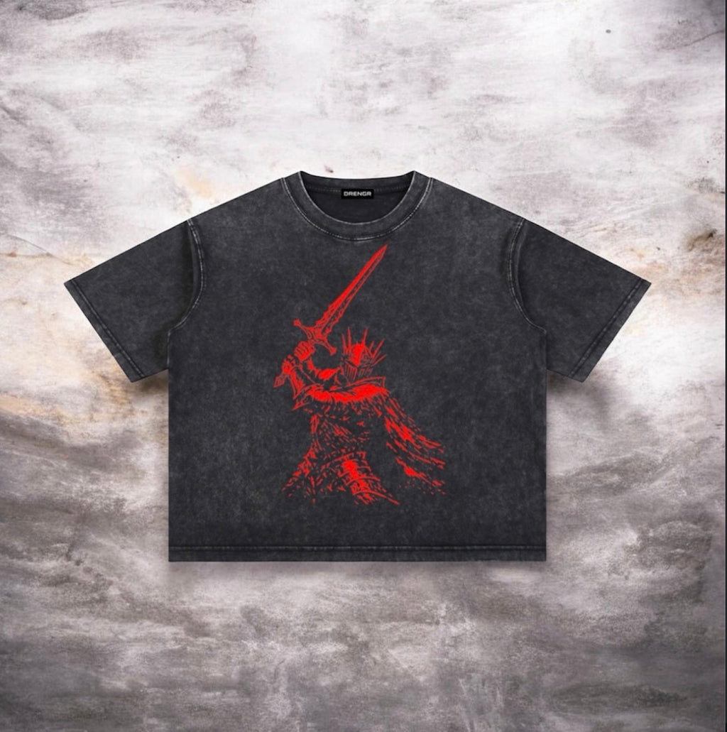 Crimson Blade Washed Tee