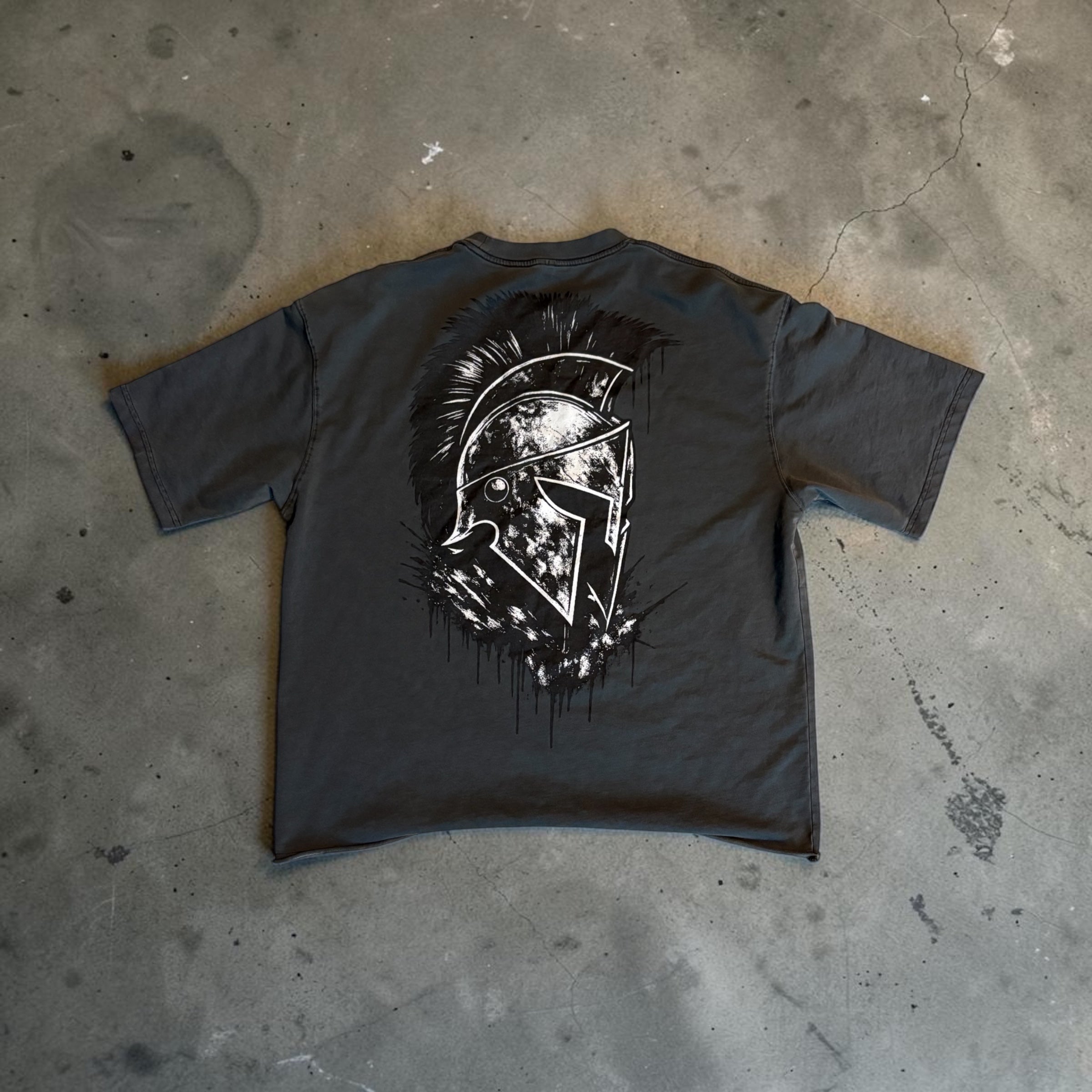 Warborn Sinister Spartan Raw Hem Tee
