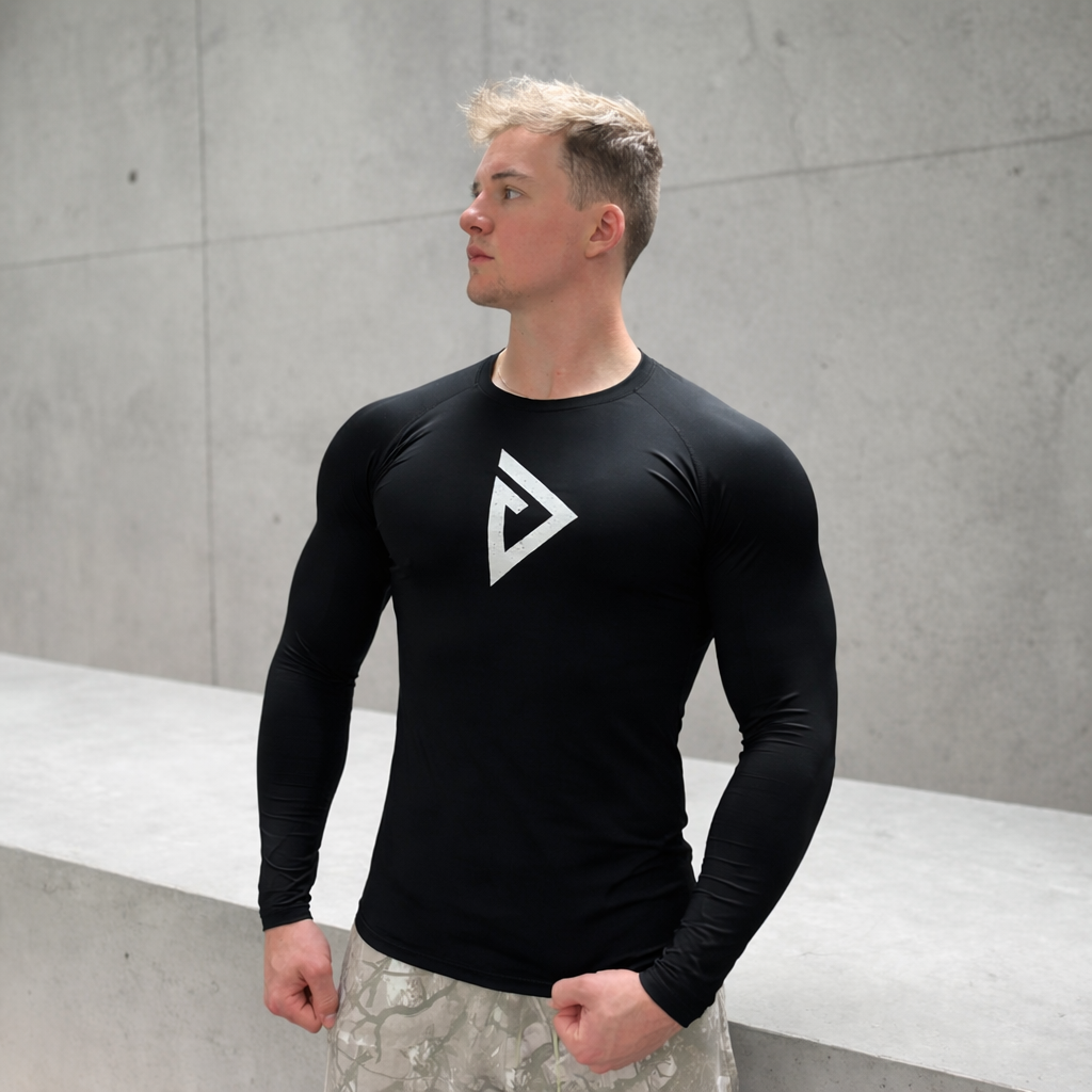 Drengr Performance Long Sleeve T-Shirt (White)