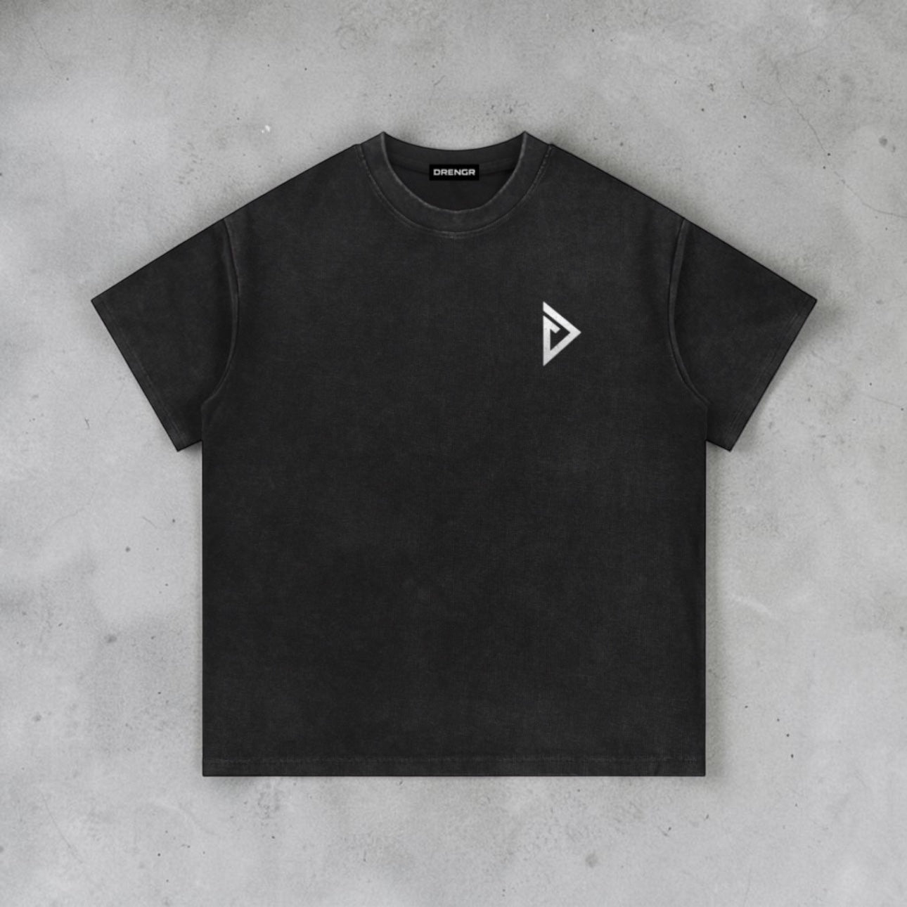 Drengr Washed Waffle Logo Tee