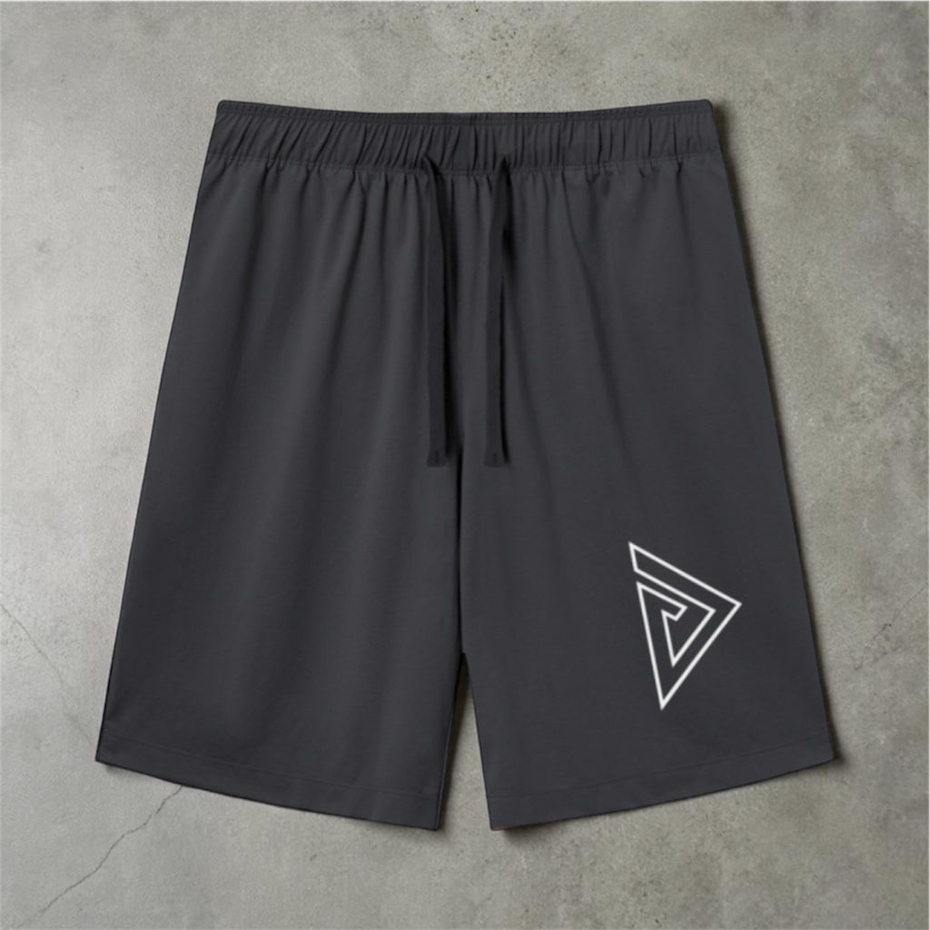 Hollow Logo Active Drawstring Shorts