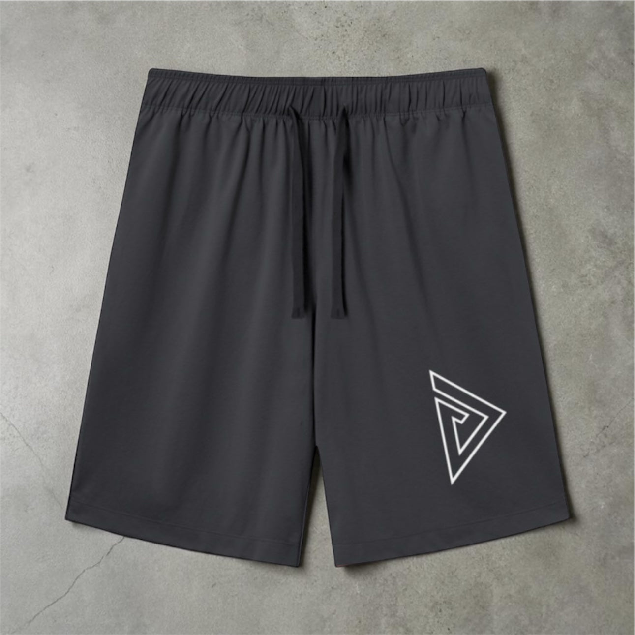 Hollow Logo Active Drawstring Shorts
