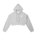 Drengr Cropped Zip-Up Hoodie